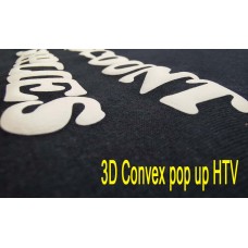 Puff Convex POP UP T-SHIRT GARMENT VINYL HEAT PRESS TRANSFER FILM ROLL Plotter Cutter 1m x 50cm