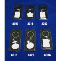 Sublimation ink Blank MDF Key Rings Heat Press machine Printing Supplies