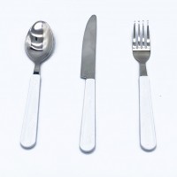 ADULT Polymer Handle Stainless Steel Sublimation Fork/Knife/Spoon Cutlery 