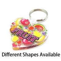 Blank Acrylic Keyring for Sublimation Heat Transfer Printing