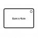 Blank Acrylic Keyring for Sublimation Heat Transfer Printing