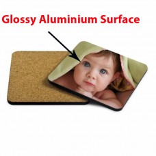Aluminium Bar Coaster 2pcs/pack Dye Sublimation ink Heat press Transfer Printing - Cork Base