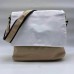 Canvas Shoulder Bag with white polyester for dye sublimation heat transfer press printing 