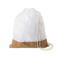 Canvas Stitching Cork Drawstring Bag for dye sublimation heat transfer heat press printing