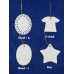 Sublimation ink Blank CERAMIC Ornaments Heat Press machine Printing Supplies