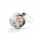 Sublimation ink Blank Double Side Metal Sheet Christmas Baubles Transparent 83mm Diameter