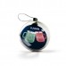 Sublimation ink Blank Double Side Metal Sheet Christmas Baubles Transparent 83mm Diameter