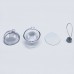 Sublimation ink Blank Double Side Metal Sheet Christmas Baubles Transparent 83mm Diameter