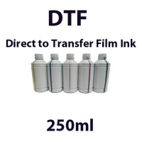 DTF Direct to Transfer Film Ink B/C/W/M/Y 250ml
