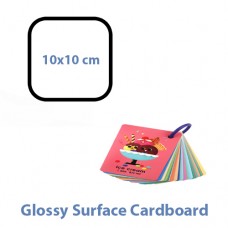 Blank Glossy Cardboard 5pcs/pack with Ring Board Book Flash Cards for Baby Early Learning Sublimation