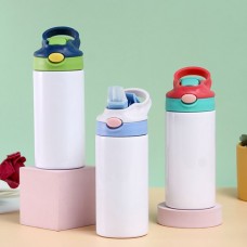 Junior Kids Stainless Steel Double wall Thermos Drink travel Bottle 350ml for Sublimation
