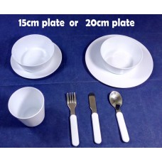 Polymer Plastic Kid Dinner Set BEST FOR SUBLIMATION INK