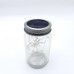 Glass Mason Jar with LED Light Decoration Solar Power for Dye Sublimation 