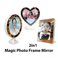 2 in 1 Magic Mirror and LED Light Photo Frame for Dye Sublimation Printing 