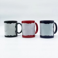 11oz Full Color Mug with Stone Shape White Patch -- with gift box