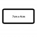Blank Acrylic Name Tag Sign Badge for Sublimation Heat Transfer Printing