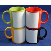 11oz Full Color mug with white patch for sublimation -- with gift box