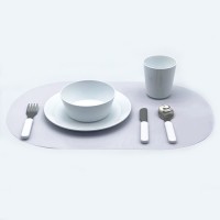 Blank Glossy Polymer Placemat for Dye Sublimation Printing(Cutlery Excluded, Mat only) 