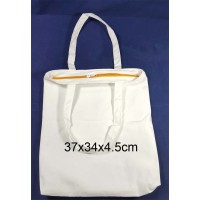Zipped Polyester tote bag for dye sublimation ink printing