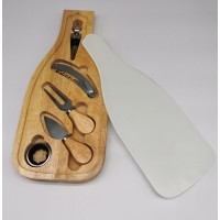 Cheese, Wine and Board Set, 5 pieces, for Dye Sublimation printing