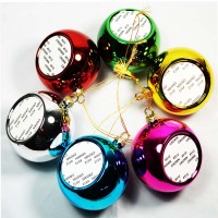 Sublimation ink Blank Christmas baubles Ornaments Heat Press machine Printing Supplies-8cm diameter