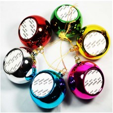 Sublimation ink Blank Christmas baubles Ornaments Heat Press machine Printing Supplies-8cm diameter