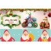 Sublimation ink Blank Christmas baubles Ornaments Heat Press machine Printing Supplies-8cm diameter