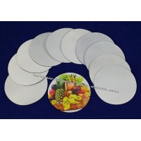 ROUND BLANK DRINKS COASTERS FOR SUBLIMATION ink printing, heat press