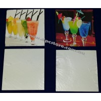 Natural Slate SQUARE BLANK DRINKS COASTERS SUBLIMATION ink, heat press --4pcs