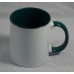 Inner Colour and Handle 11oz Ceramic MUGS with gift box for DYE SUBLIMATION INK