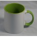 Inner Colour and Handle 11oz Ceramic MUGS with gift box for DYE SUBLIMATION INK