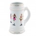 German Beer Stein with Gold Rim for Dye Sublimation - 22oz - Dishwasher Proof
