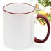 Colour Rim and Handle MUGS 11oz with gift box DYE SUBLIMATION- BEST FOR SUBLIMATION INK