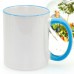Colour Rim and Handle MUGS 11oz with gift box DYE SUBLIMATION- BEST FOR SUBLIMATION INK