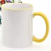 Colour Rim and Handle MUGS 11oz with gift box DYE SUBLIMATION- BEST FOR SUBLIMATION INK