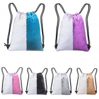 Sequin Drawstring Bag for dye sublimation heat transfer heat press printing