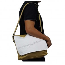 Canvas Shoulder Bag with white polyester for dye sublimation heat transfer press printing 
