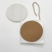 10pcs Ceramic Tile Round Hanging Decoration for Sublimation Printing with Cork base and String