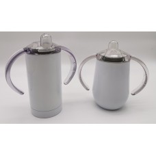 Baby mug Sippy Cup Stemless Stainless Steel Double wall tumbler for Sublimation 300ml 10oz