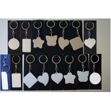 Blank Metal Shape Key Rings Heat Press machine Sublimation ink Printing Supplies
