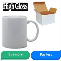 DYE SUBLIMATION WHITE MUGS 11oz with gift box, Dish Washer Safe - FOR SUBLIMATION INK Printing