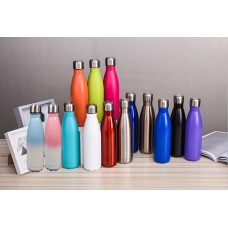 Clearance -- 1 Box(50pcs) Colour Sublimation Stainless Steel Double wall Thermos Drink travel Bottle 500ml 