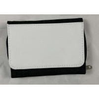 Sublimation Printing Patch 2-IN-1 WALLET Purse Faux Denim Coin Pouch Various Styles
